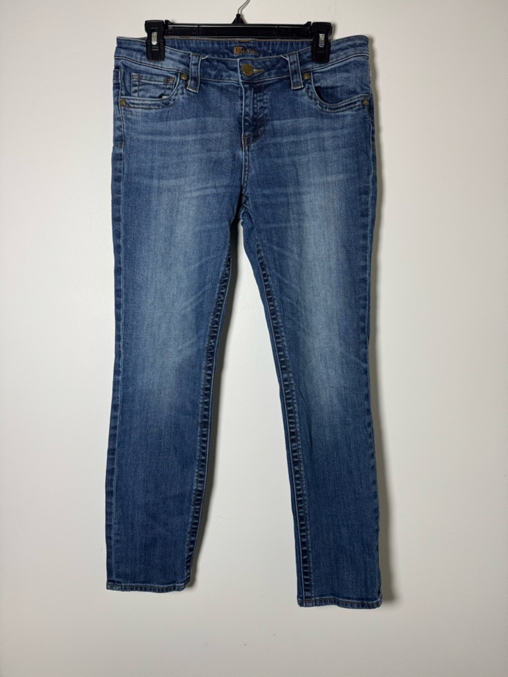 Kut from the Kloth Jeans Womens 8 Blue Skinny Stretch Denim Mid Rise